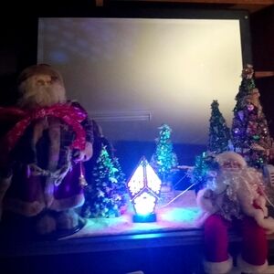 Santa and Christmas tree decor